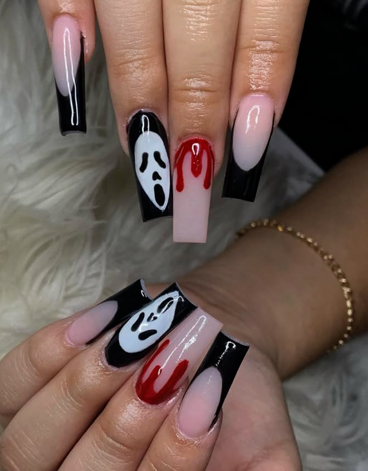 Blood Drip Nails